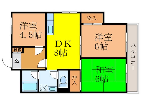 エクセレント林の物件間取画像